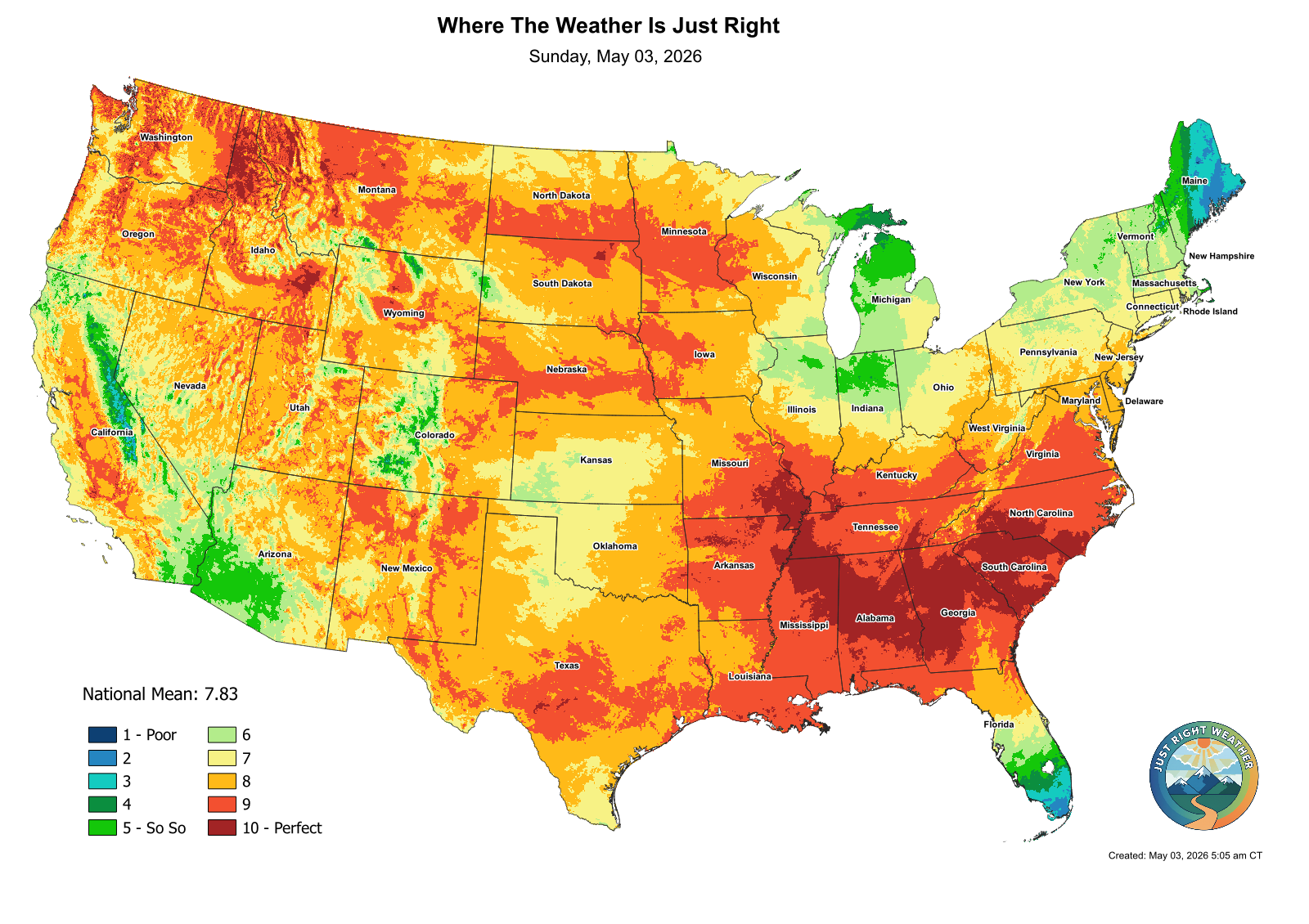 Perfect Weather Map - Day 1